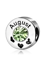 superb tiny love cake peridot birthstone charm for babies and kids